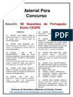 99 Questões de Português CESPE PDF