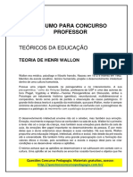 Resumo para Concurso Professor - Henri Wallon PDF