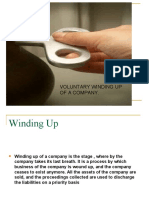 Voluntary Winding Up of A Company