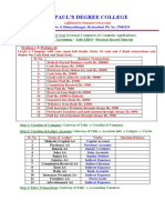 Fiancial Accounting (Tally - Steps)