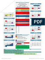 2018-19 School Calendar