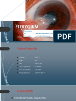 Pterygium: Case Report By: Kiki Rizki Elvandari, S.Ked Preceptor: Dr. Rahmat Syuhada