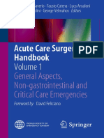 Acute Care Surgery Handbook: General Aspects, Non-Gastrointestinai and Critical Care Emergencies