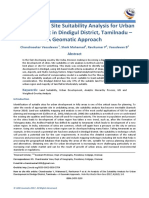 An Analysis of Site Suitability Analysis For Urban Development in Dindigul District, Tamilnadu - A Geomatic Approach