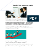 Características Del Liderazgo Empresarial