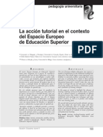 L-2 LaAccionTutorial en El Contexto Del Espacio Europeo PDF