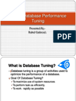 Oracle Database Performance Tuning: Presented by - Rahul Gaikwad