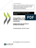 Inequalities in Household Wealth Across OECD Countries: OECD Statistics Working Papers 2018/01