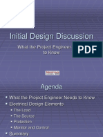 Initial Design Discussion: What The Project Engineer Needs To Know