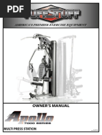 TuffStuff Apollo 7000 Multi Press (AP-71MP) Owner's Manual