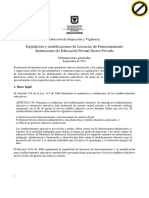 Orientaciones Licencia de Funcionamiento Colegios Privados 11 09 27