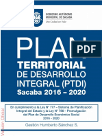 Documento PTDI Sacaba 2016-2020