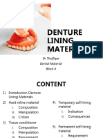 Denture Lining Materials