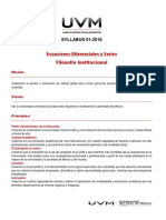 Syllabus (Ecuaciones Diferenciales y Series)