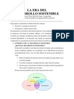 LA ERA DEL DESARROLLO SOSTENIBLE Nuestro Futuro Está en Juego: Incorporemos El Desarrollo Sostenible A La Agenda Política Mundial