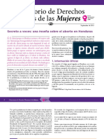 Secreto A Voces Una Resena Sobre El Aborto en Honduras