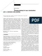 Computer Aided Manufacturing Planning For Mass Customization Automated Setup Planning Li Xi