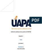 Tarea 1 de Español Uapa