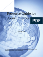 Resource Guide Court Interpreters