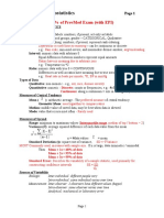 Study Guide - Biostatistics: 35% of Prevmed Exam (With Epi)