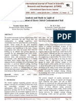 An Analysis and Study in Light of Phytoremediation of Heavy Metal Contaminated Soil