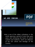 We Are Indian: Vishwajeet Singh University of Pune India