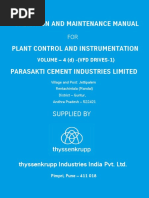 Operation and Maintenance Manual: Parasakti Cement Industries Limited