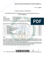 Bise Sahiwal Online Result - PDF