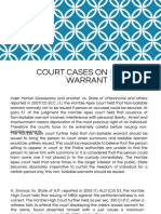 Court Cases On Warrant