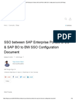 SSO Between SAP Enterprise Portals To BO & SAP BO To BW SSO Configuration Document - SAP Blogs