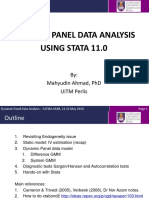 Mahyudin CeTMA-Panel Data Dynamic Analysis