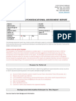 Psychoed Assessment Template - Selpa