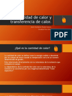 Cantidad y Transferencia de Calor