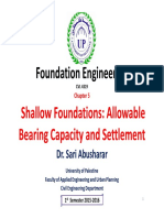 04 Chapter 5 - Shallow Foundations-Allowable Bearing Capacity and Settlement-M