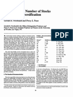Minimum No. of Stocks Needed For Diversification