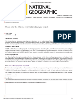 National Geographic Society Grant Application PDF