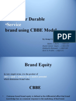 Study of Fmcg+Service+Consumer Durable Brand Using CBBE Model