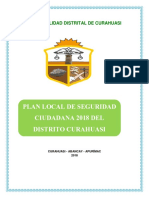 Plan de Seguridad Ciudadana Del Distrito de Curahuasi