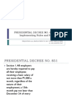 13th Month Pay (PD 851)