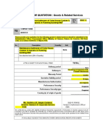 RFQ Format Goods and Services