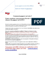 Système Pour Gagner Au Loto Et Euromillions