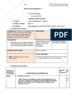 Sesión de Aprendizaje Nro1 Sagrado Corazon2018