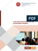 2 Day Executive Workshop On Algorithmic Trading: NSE Management Development Programme Series 2015-16