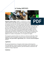 Magnetic Particle Testing or MPT Is A Nondestructive Testing Method For Locating