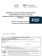 Formato Autorizacion Empresas Transportadoras de Residuos