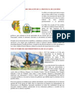 6 de Octubre de 1860 Creación de La Provincia de Los Ríos