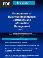 Foundations of Business Intelligence: Databases and Information Management