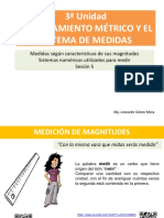 Clase 5 El Pensamiento Metrico y Sistema Medidas 30 Junio Ull 2018