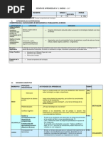 Sesión de Aprendizaje