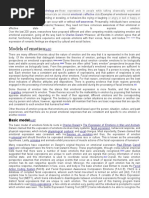 Models of Emotion: Basic Model